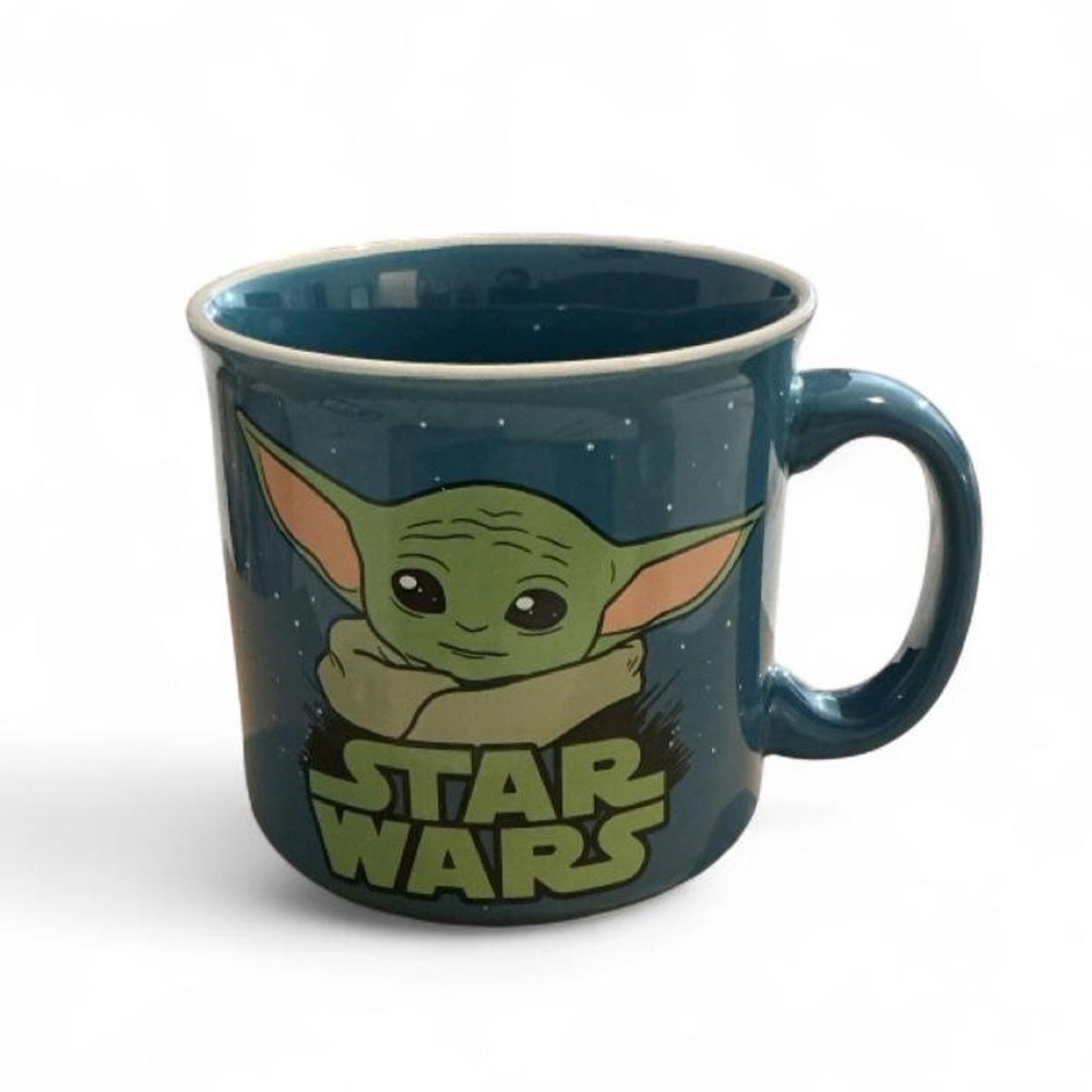 Silver Buffalo Star Wars Mug Unisex 20oz Teal New Grogu Baby Yoda Mandalorian